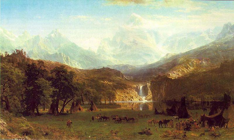 Albert Bierstadt The Rocky Mountains, Lander Peak oil painting image